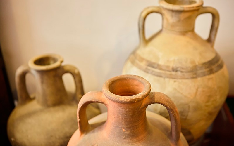 Antigua vasija llamada castaña